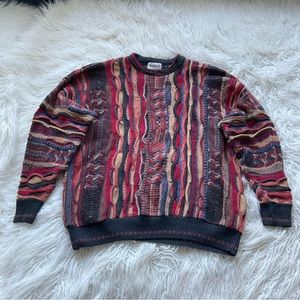 Vintage‎ Alfani Coogi Style 3D Knit Sweater